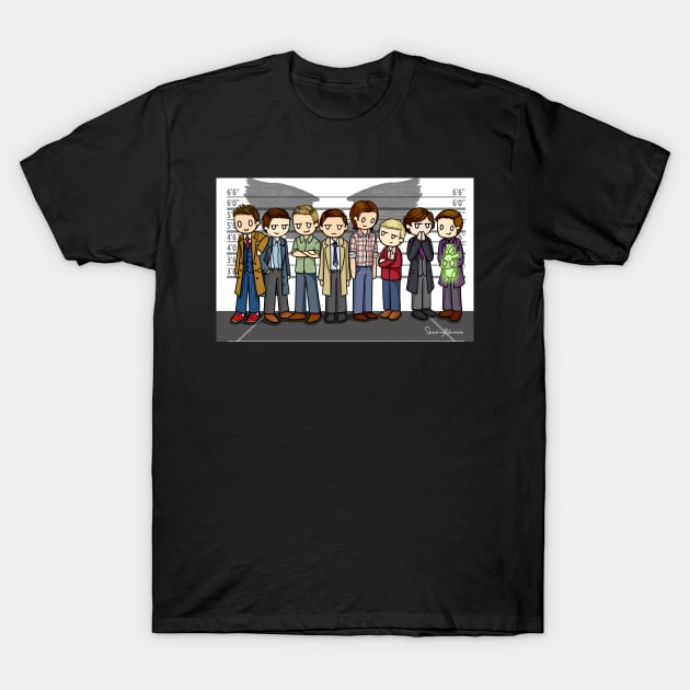 SuperWhoLock Lineup T-Shirt by AshAroha